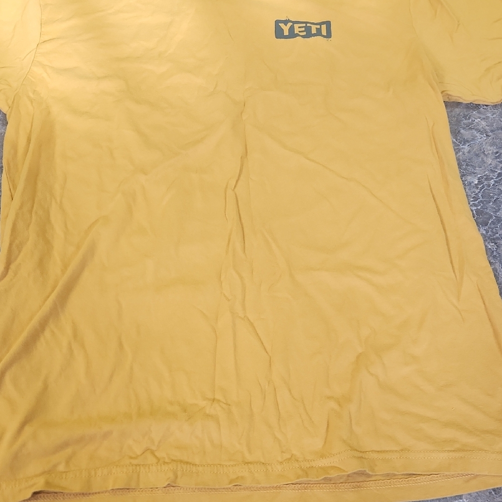 YETI Men's Vibrant Yellow Tee